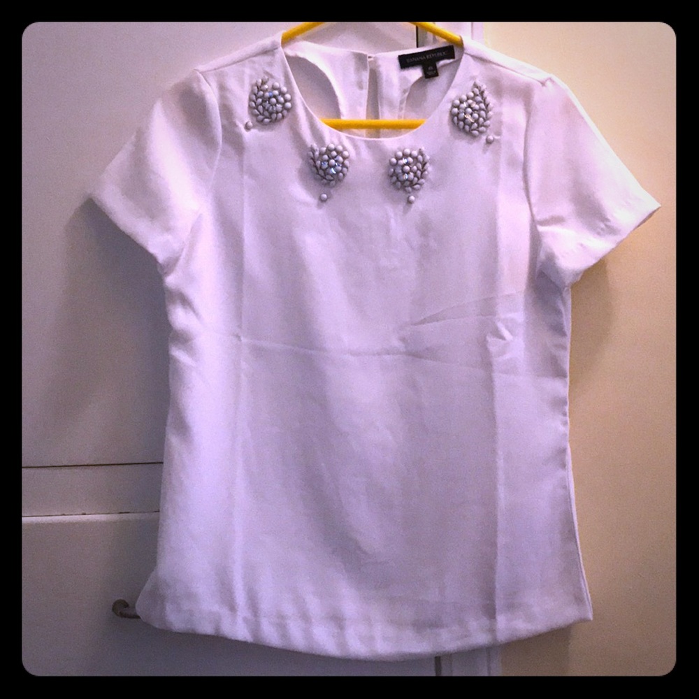 White Banana Republic shirt